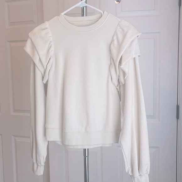Pistola Black Ribbed One-Shoulder Top Size Small